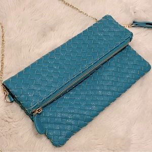 Women clutch with gold chain strap